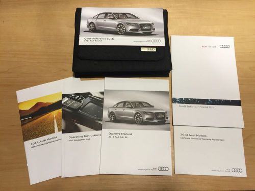 2014 audi a6/ s6 owners manuals