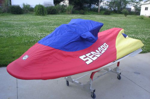 Sea doo gtx gts gt gti cover red yellow &amp; purple w/ dl new oem