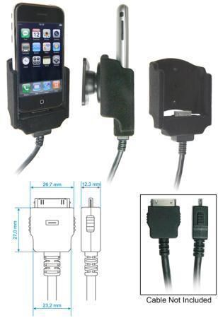 Brodit 915168 holder for iphone connection cable for iphone 2g