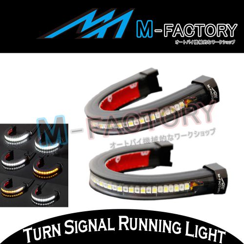 Fit zx 600 ninja zx-6r 1995-2002 turn signal light front fork led light winker