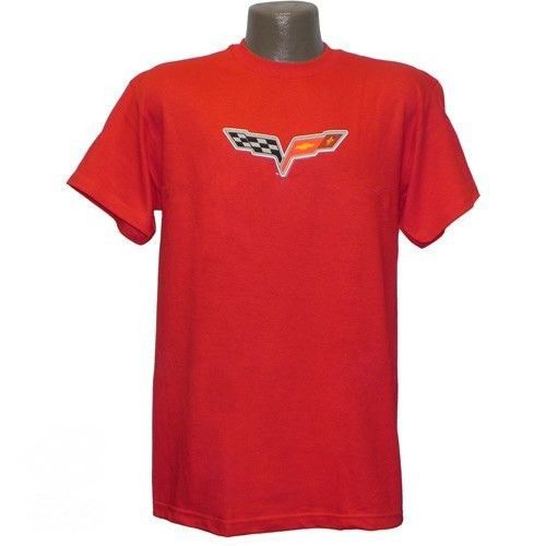 Corvette c6 emblem t-shirt tee red in xx-large