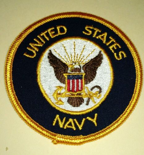 Vintage united states navy motorcycle patch 3&#034;