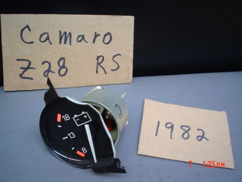 1982 camaro v8 v6 volt meter gauge z28 rs1984 85 84 82