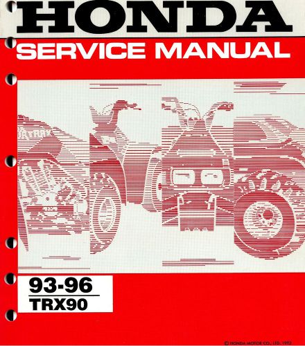 1993 to 1996 honda trx90 atv service manual -trx 90-honda-trx90 atv