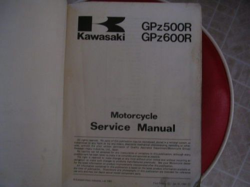 Kawasaki motorcycle service manual gpz500r   gpz600r