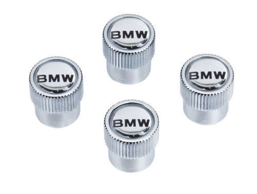 Bmw logo valve stem caps set of four emblem