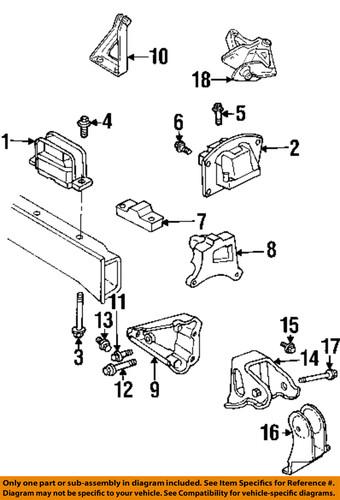 Mopar oem 6505475aa engine & transmission mounting-torsion damper bolt