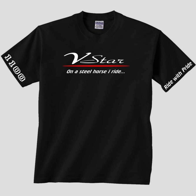 Yamaha / vstar / 650 950 1100 1300 v star motorcycle.....nice quality tee shirt!