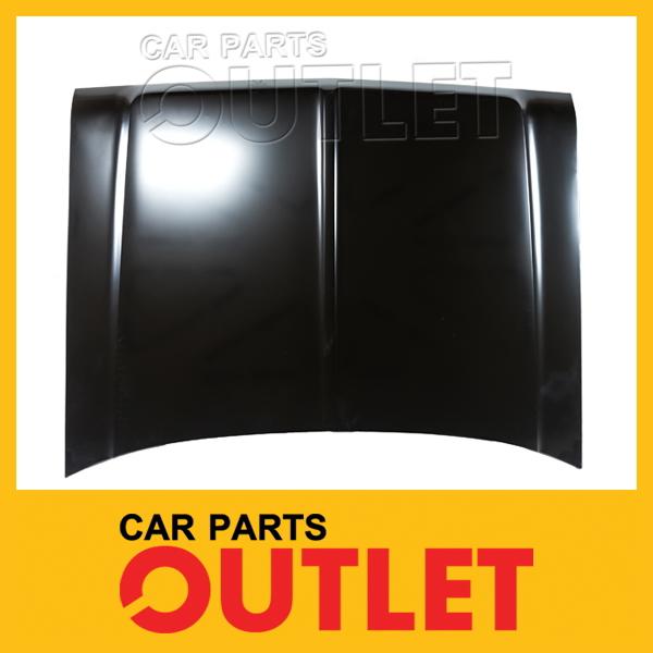 1979-1993 dodge d150 pickup hood panel primered black steel replacement part new