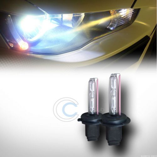 10000k hid xenon h7 high beam head lights bulbs l+r conversion kit w/ballast c6