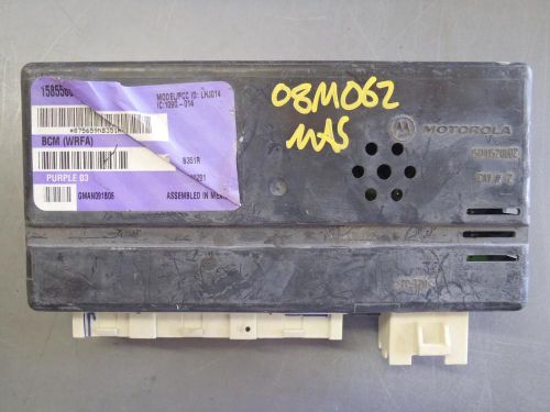 06 pontiac torrent body control module bcm p/n 15855659 6154