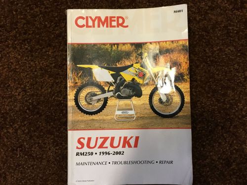 Clymer suzuki rm250 service repair manual 1996-2002