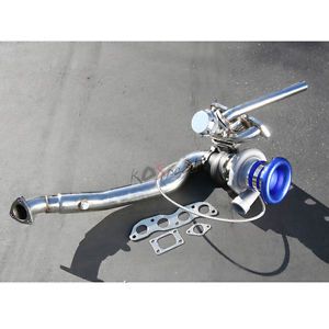 Gd3 gt35 stage iii turbo charger downpipe 300hp bolt on kit for 07-08 honda fit