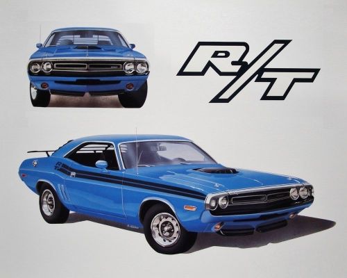 Challenger r/t shaker hood 1970 1971 1972 318 340+6 dodge: 16 posters art prints