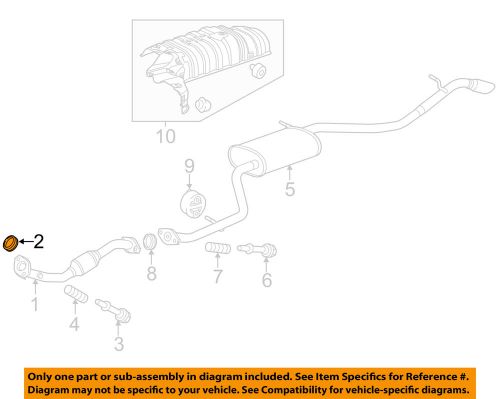 Scion toyota oem 12-15 iq 1.3l-l4 exhaust-front pipe gasket 1745121080