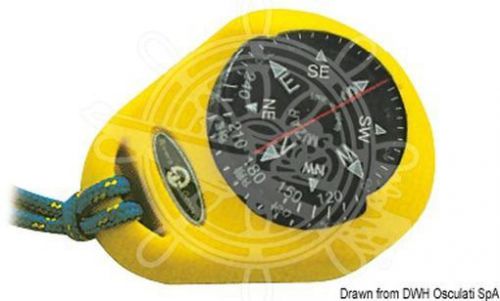 Riviera mizar boat marine portable compass 1&#034; 7/8 yellow for surfing small boats