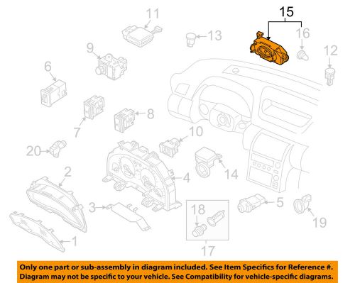 Infiniti nissan oem 05-07 g35 cluster switches-clock 25810ac700