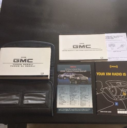 2008 gmc yukon/ yukon xl denali owner&#039;s manual nav.w/factory case