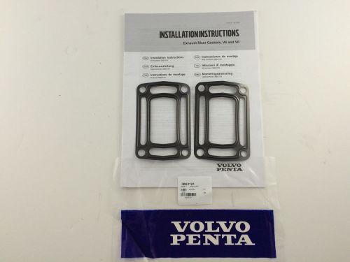 Volvo penta new oem exhaust manifold riser elbow gasket kit 3863191