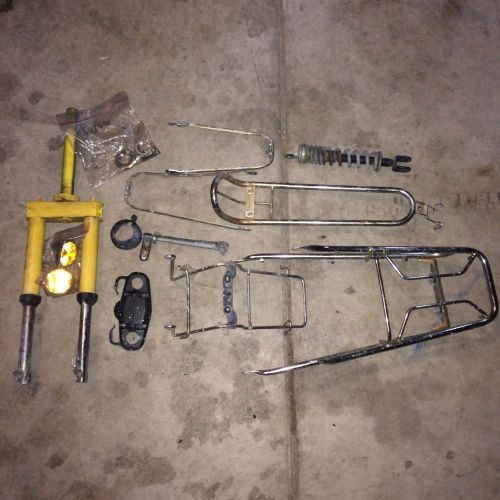 Honda express ii na50 lot rack forks shock kick starter fender brackets