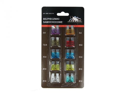 10pcs set different fuse (standart - normal size) mammooth q new