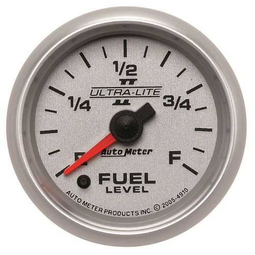 Auto meter 4910 ultra-lite ii; electric programmable fuel level gauge