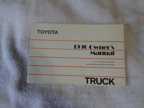 1990 toyota truck owners manual original great condition