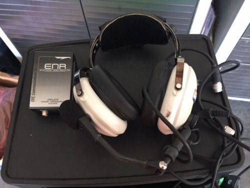 Dre communiction aviation headset with enr and cell phone interface