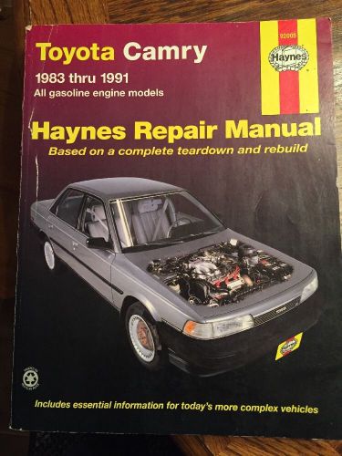 Haynes toyota camry repair manual 1983-1991