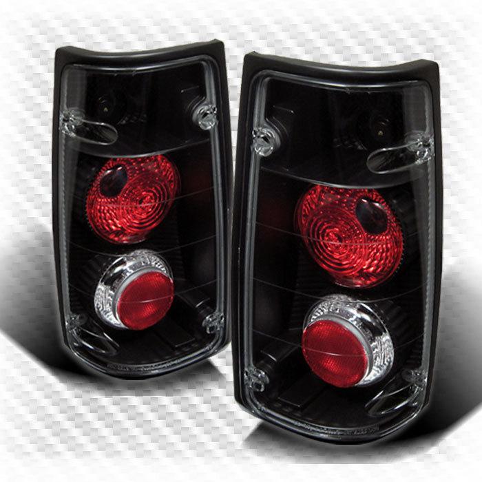 91-97 isuzu rodeo 89-94 isuzu amigo black tail lights rear brake lamp pair set