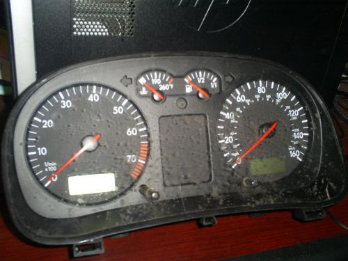 Volkswagen jetta speedometer cluster; (cluster), sdn, 1.8l (turbo gas), mph, m