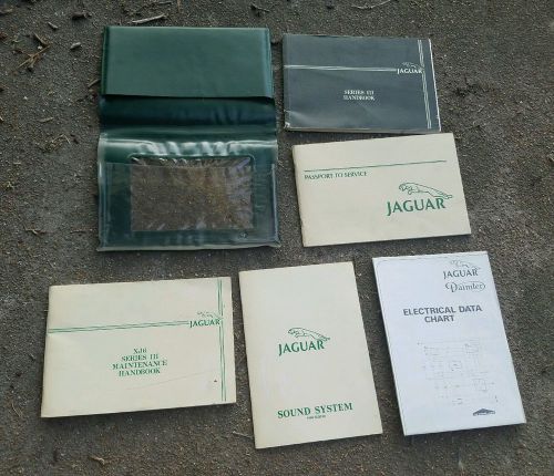 Oem jaguar xj6 series iii owners manual book w/ green portfolio &amp; supplements