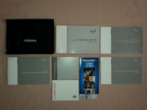 16 2016 nissan versa note owners manual set guide case complete book booklet new