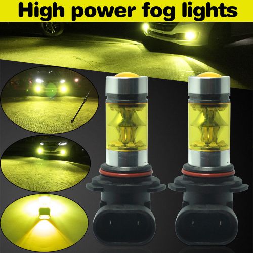 9006 hb4 100w led 20-smd cree projector fog driving drl light bulbs 4300k yellow