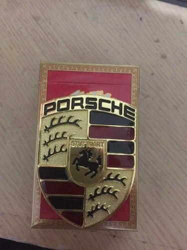 Free shipping 1pcs metal car sticker  emblem badge for porsche 3d car logo