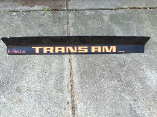 1970 - 81 1979 trans am spoiler rear center deck original part fiberglass trunk