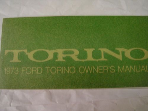 1973 ford torino original owners manual used