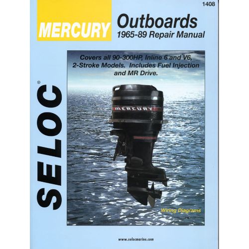 Seloc service manual - mercury outboards - 6cyl - 1965-89 -1408