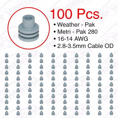 Weather pack metri-pack 280 series gray seal 16-14 awg 100 pcs 15324980