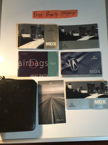 2003 acura mdx owners manual w/case #0091 free priority shipping!