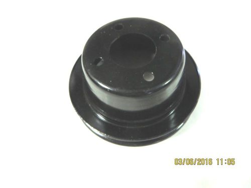 Black 4-hole single groove water pump pulley, 5 1/2&#034; diameter