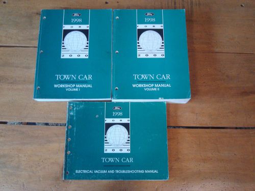 1998 lincoln town car workshop manual &amp; electrical vacuum troubleshooting manual