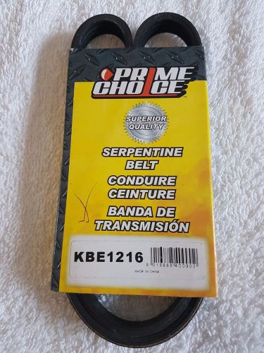 Prime choice serpentine belt kbe1216