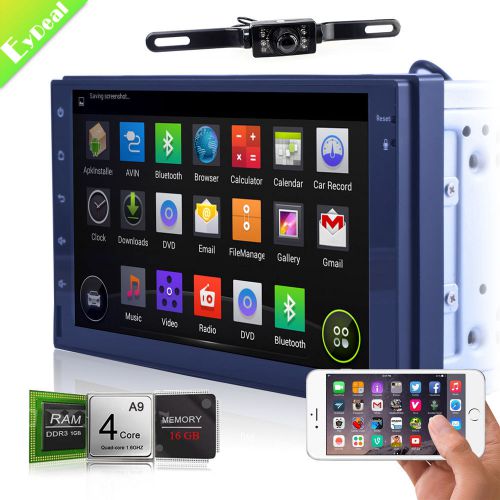 Quad core android4.4.4 gps double 2 din 7&#039;&#039; in-dash car radio stereo + camera