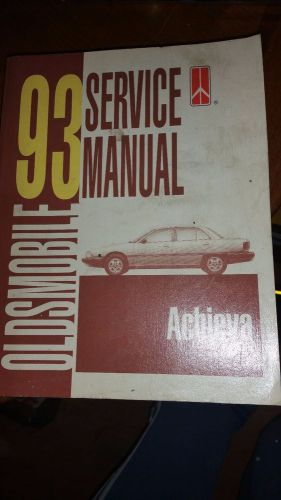 1993 achieva, oldsmobile, factory service manual