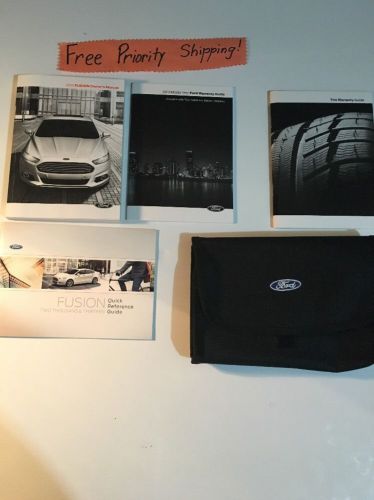 2013 ford fusion owner manual w/case. #0241 free priority shipping!