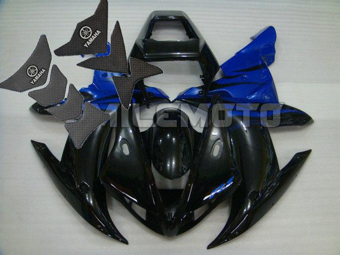  free tank pad x2! fairing for yamaha yzf r1 2002 2003 02 03 injection mold eak