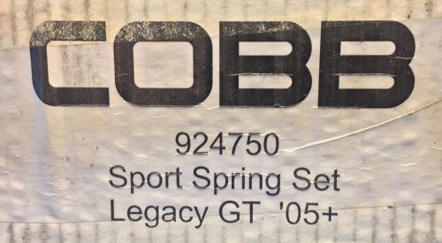 Cobb tuning cob # 924750 tuning sport spring set - used front and rear springs