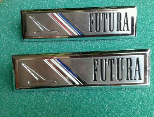 1964 1965 ford falcon futura original set interior door panel emblems fomoco