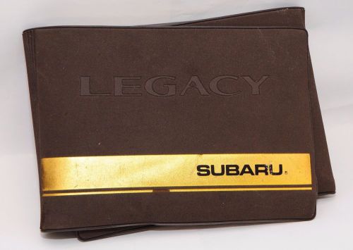 1997 subaru legacy original owner&#039;s manual in case, plus extras